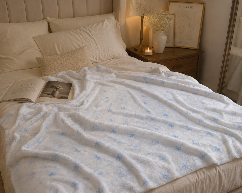Bluebell dreams plush soft blanket